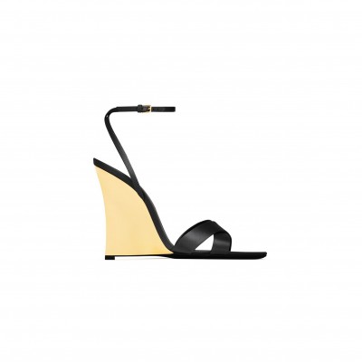 YSL LUCIENNE WEDGES IN SATIN CREPE 8302879QNAO1000